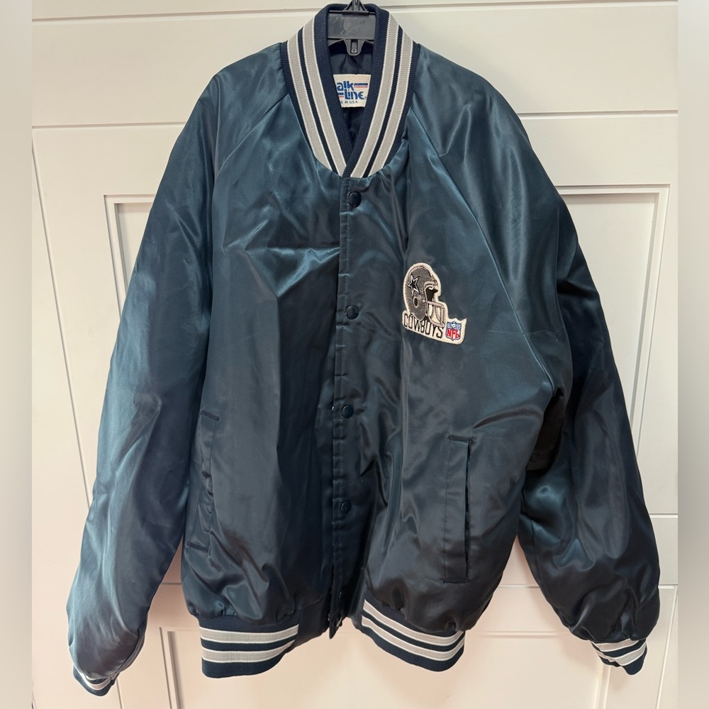 Vintage Chalk Line Satin NFL Cowboys Jacket